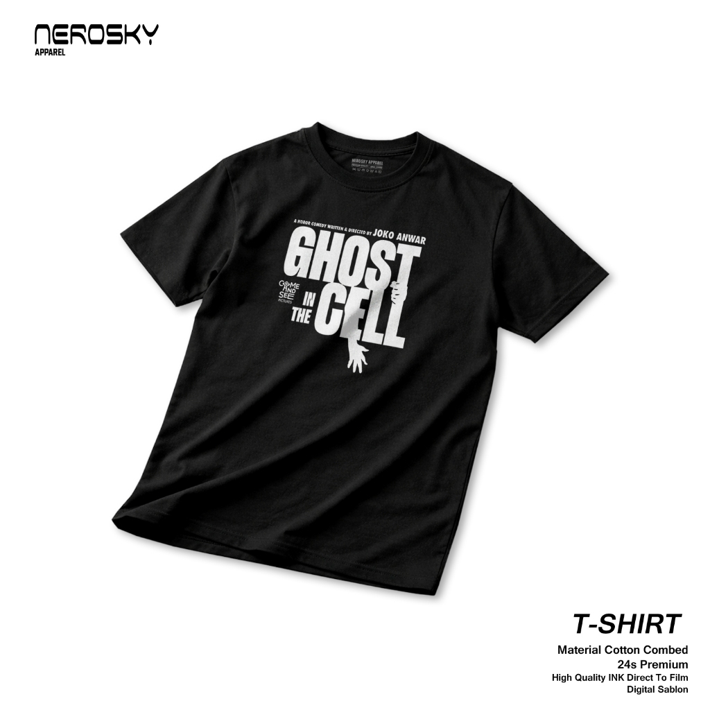 GHOST IN THE CELL เสื้อยืด 24S PREMIUM COTTON COMBED TYPE 2