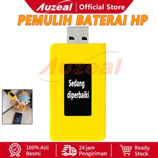 Auzeal Alat USB Restorer Baterai HP - Pemulih & Pembersih Baterai Rusak, Monitor Kesehatan Baterai, Aksesoris Charger Ponsel