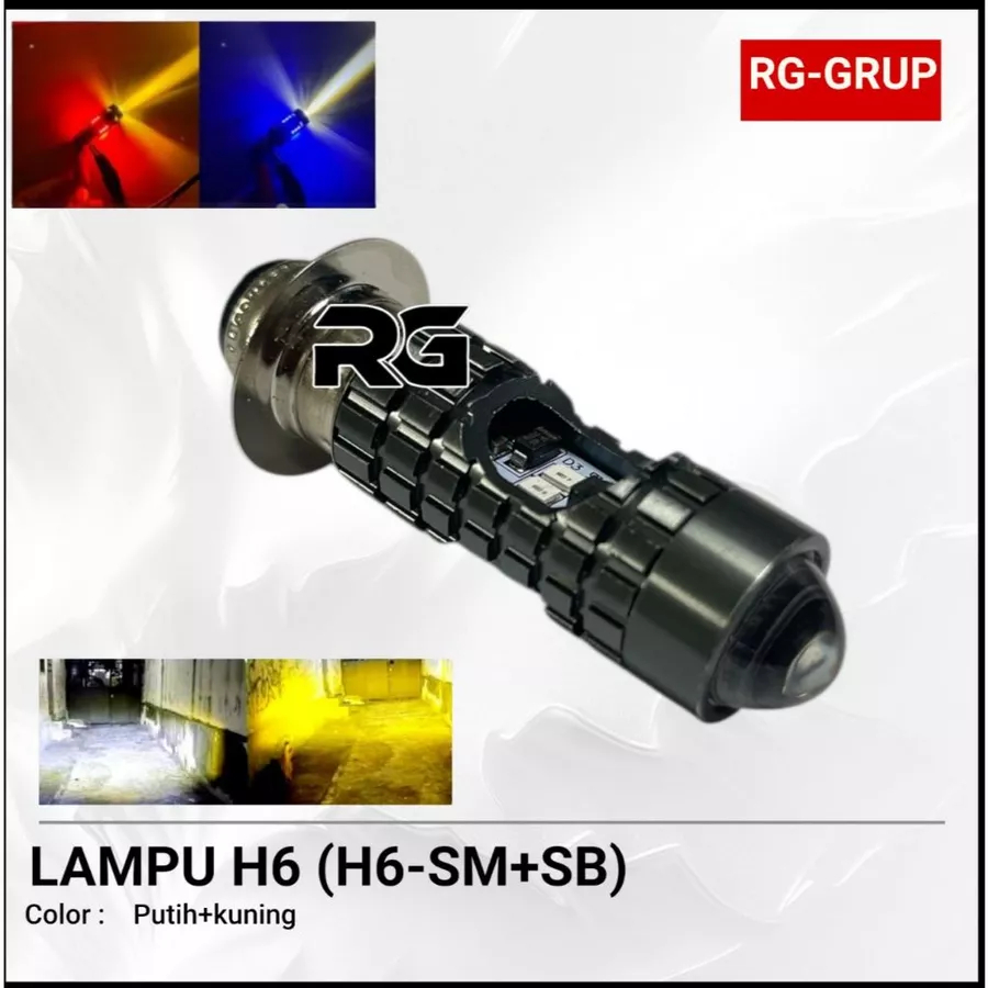 H6 LED D3 Laser ไฟหน้า Far Near 2 สี ขาว เหลือง น้ําเงิน
