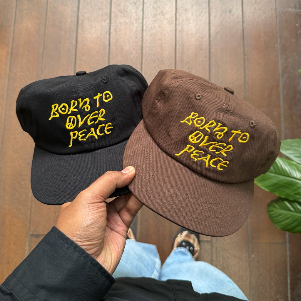 Preace "Born To Over Peace" 6 แผง Cap Black & Brown