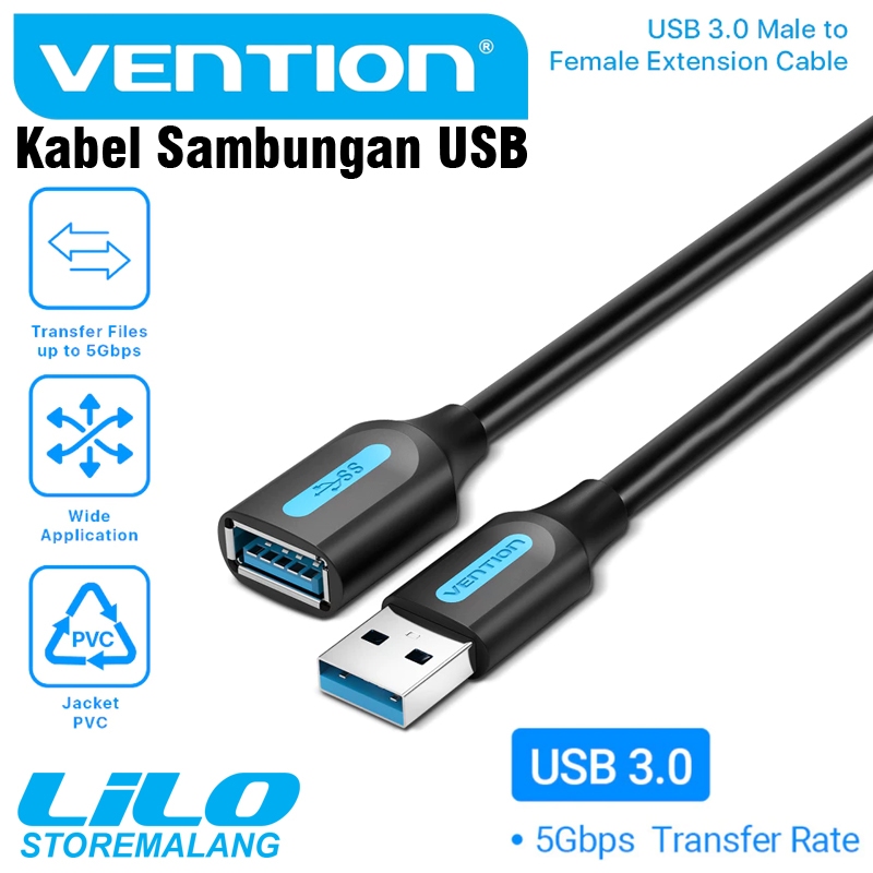 Vention L425 USB 3.0 Extension Cable Male to USB Female 5Gbs 1.5 เมตร