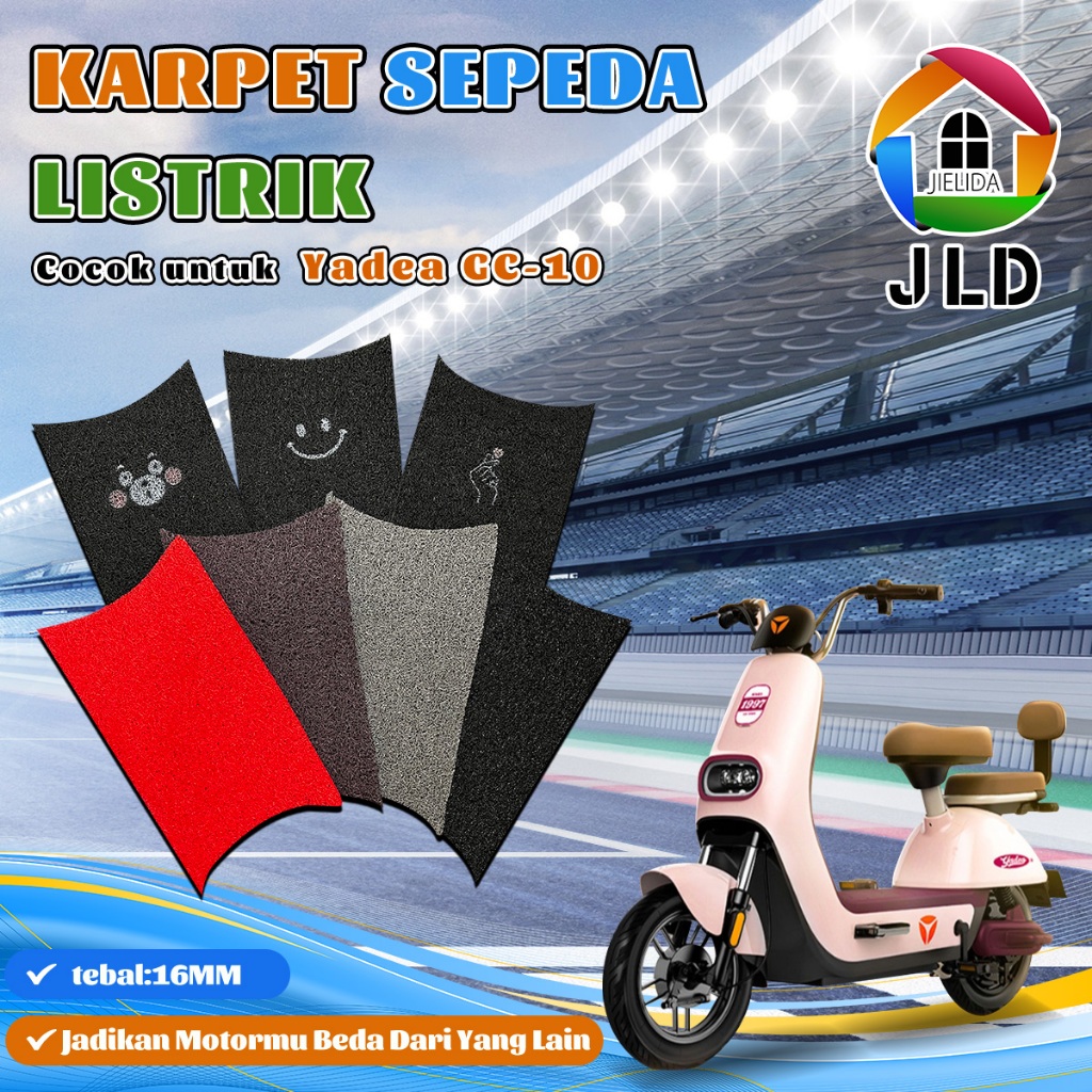 JieLiDa Custom วุ้นเส้นก๋วยเตี๋ยวพรม Pvc Yadea GC-10 พรมมอเตอร์ไซค์ไฟฟ้า