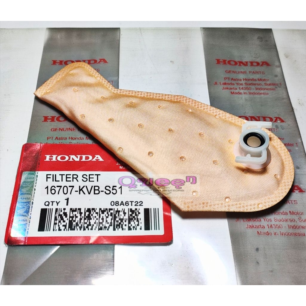 กรองน้ํามันเชื้อเพลิงสําหรับ Beat Scoopy Supra GTR Vario 110 ชุดกรอง 16707-KVB-S51 Scoopy Beat Vario