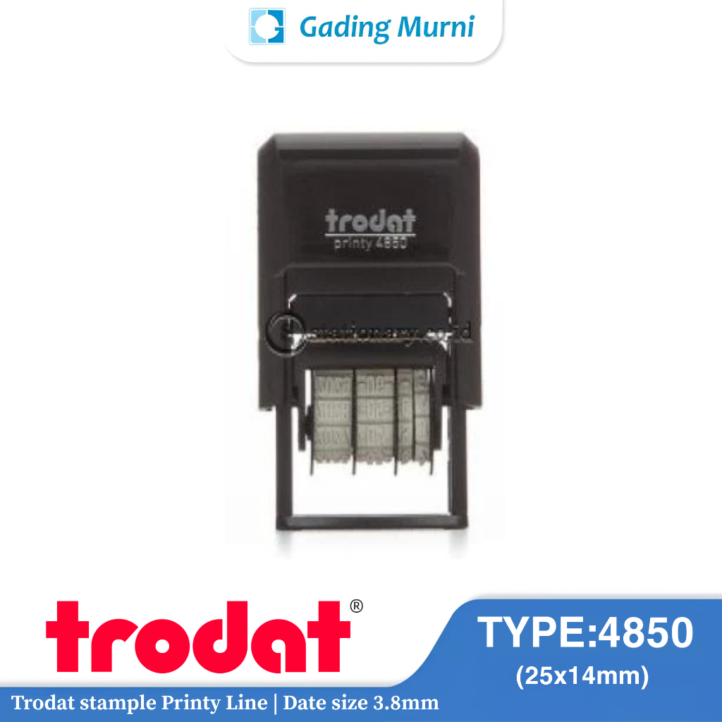 TRODAT PRINTY 4850 หมายเลขแสตมป์และอ่อนนุ่ม