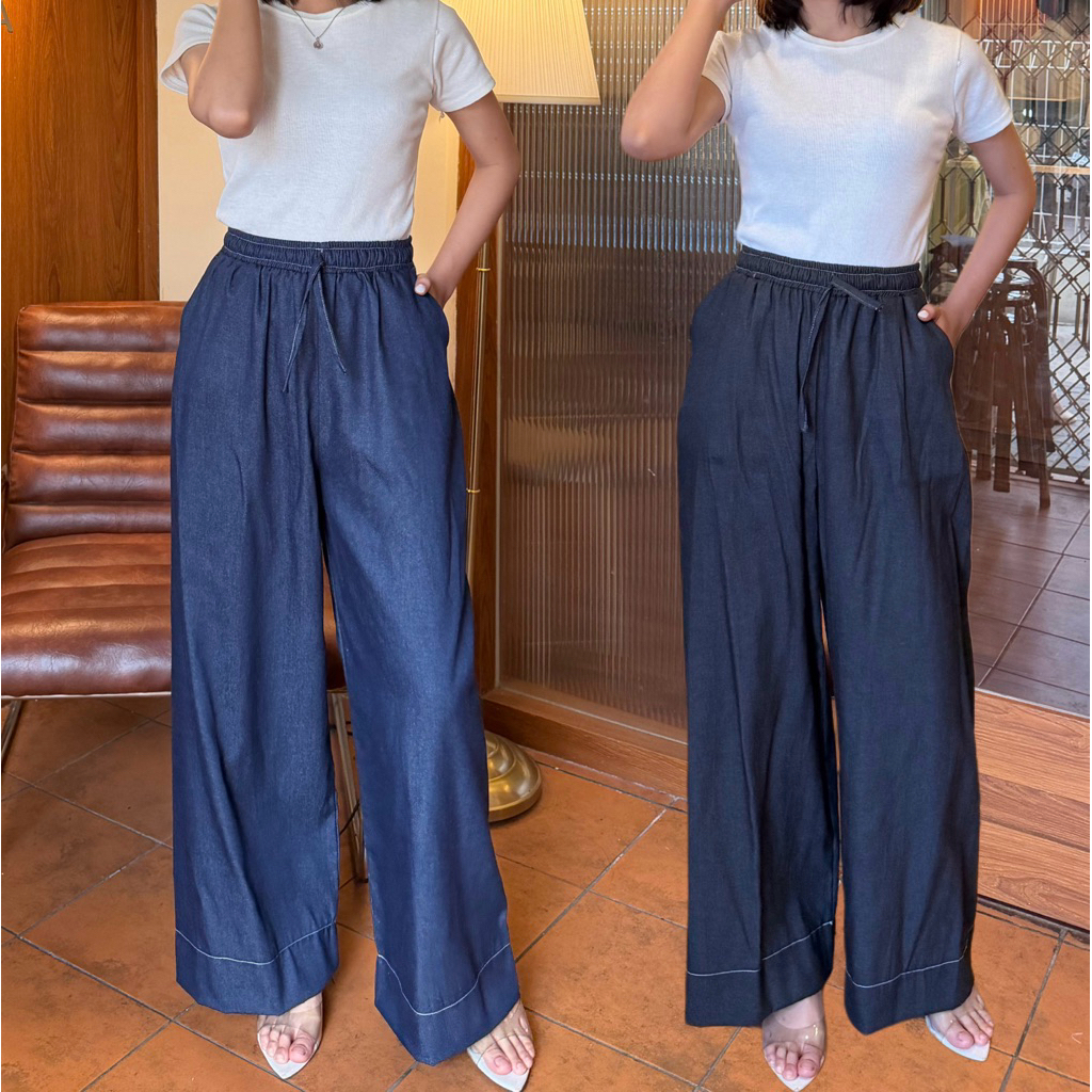 Kenny DENIM pants - กางเกงเอวสูง - DENIM กางเกงชั้นใน - กางเกงเดนิม - กางเกงขายาว - กางเกงยีนส์ กางเ
