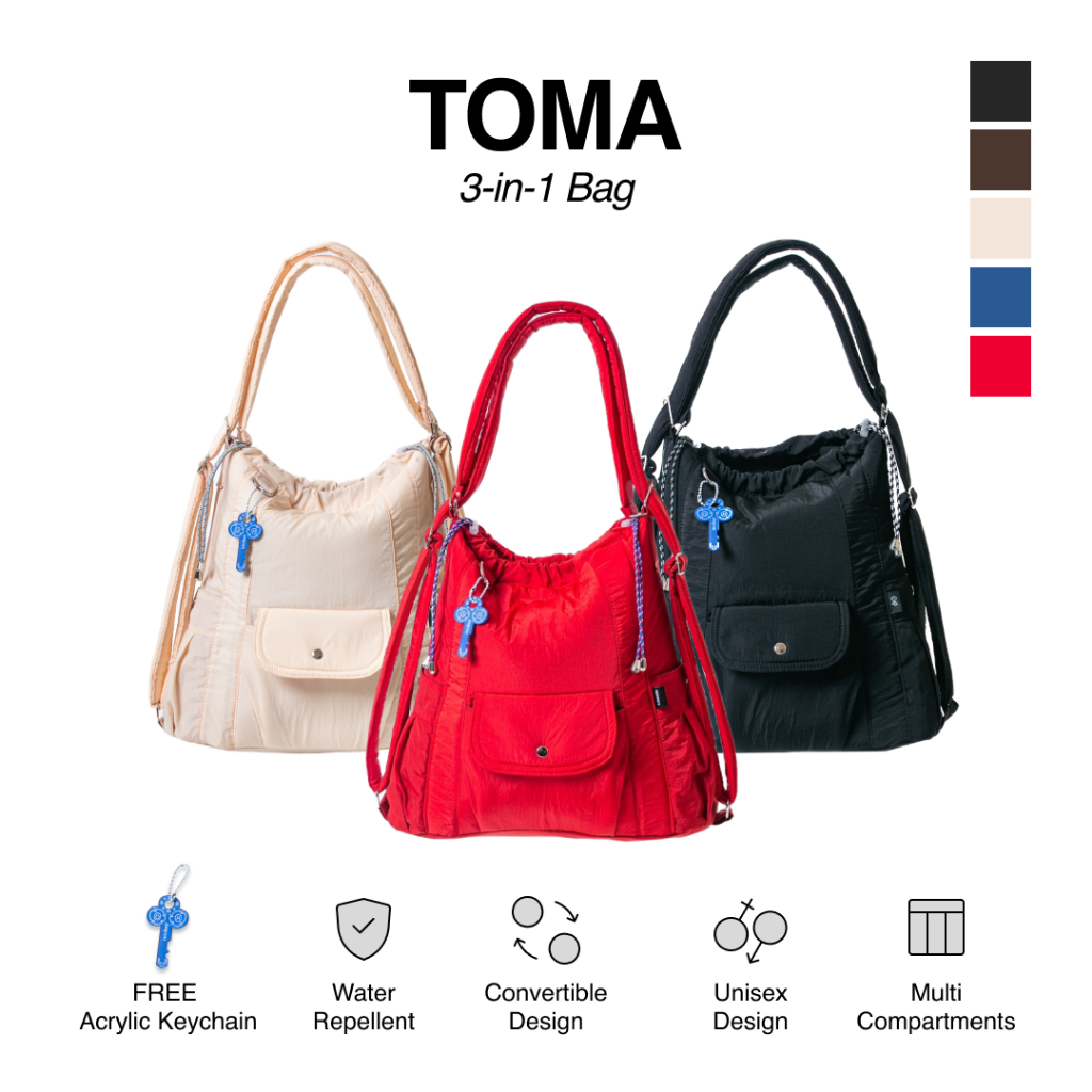 IMOKAY Toma Bag - Totebag - Backpack - Slingbag - กระเป๋ามัลติฟังก์ชั่น - กระเป๋า 3in1