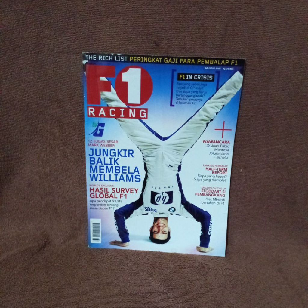 F1 RACING INDONESIA MAGAZINE AUGUST 2005
