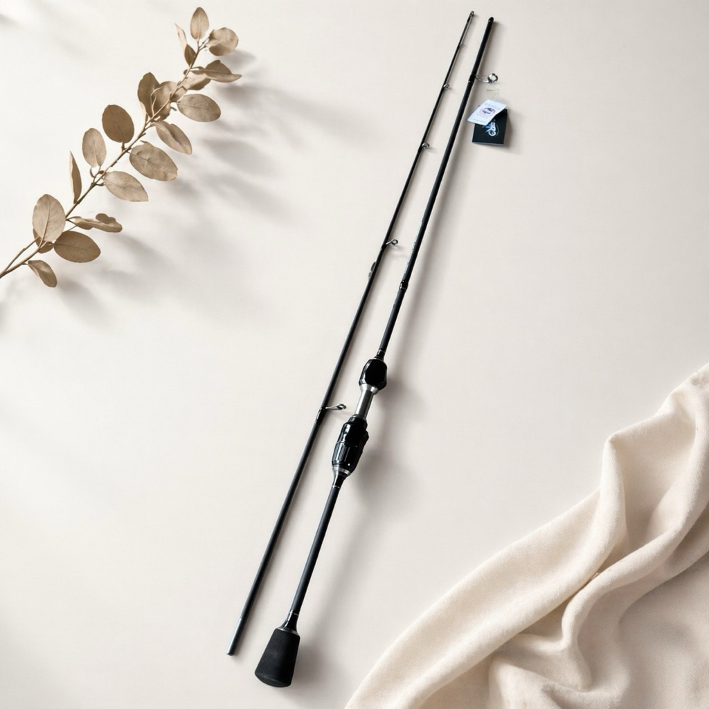 UL fuji zorro stream คันเบ็ดคาร์บอนแข็งสีดํา