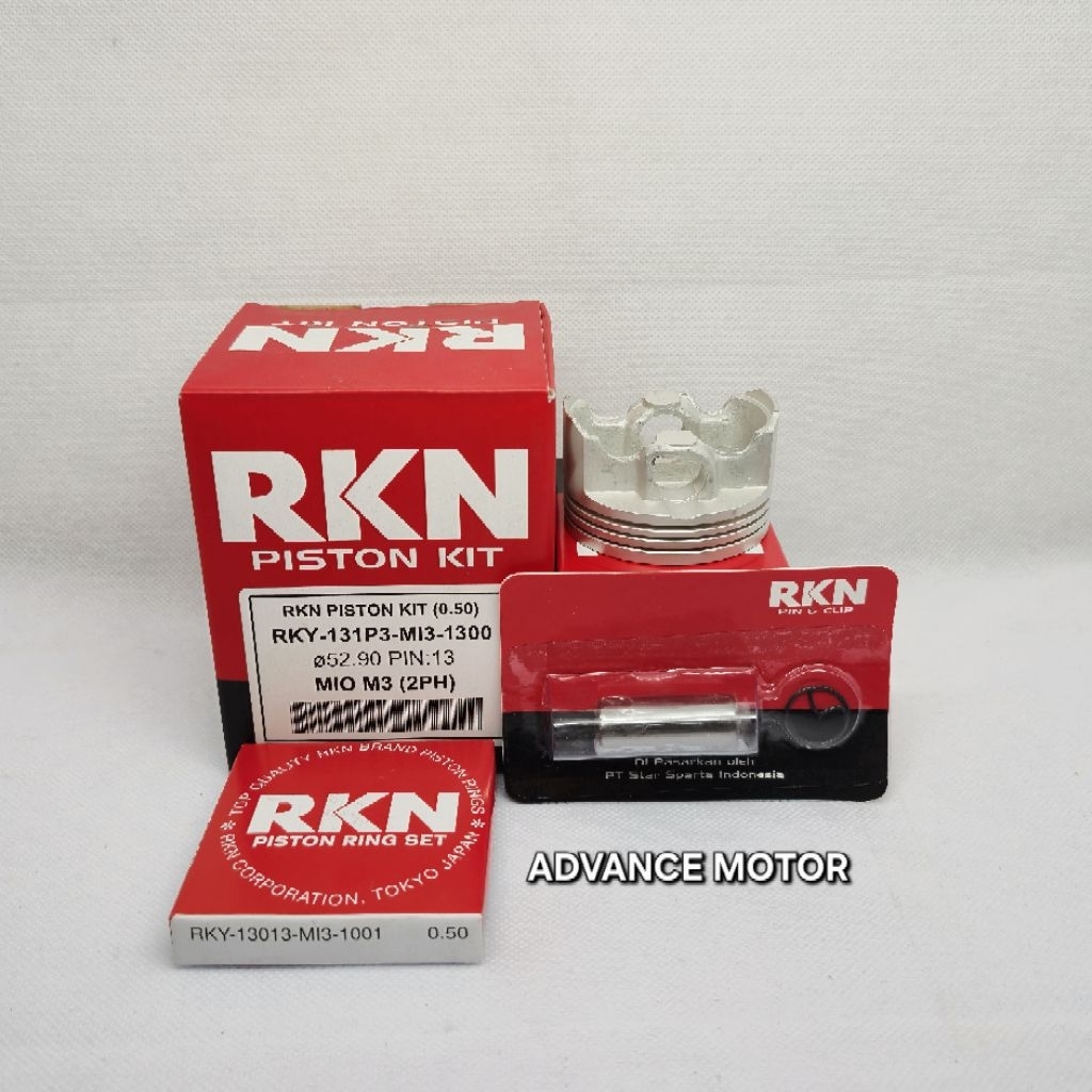 PISTON KIT MIO M3 OV 0.50 (131P3 MI3 1300) RKN ดั้งเดิม