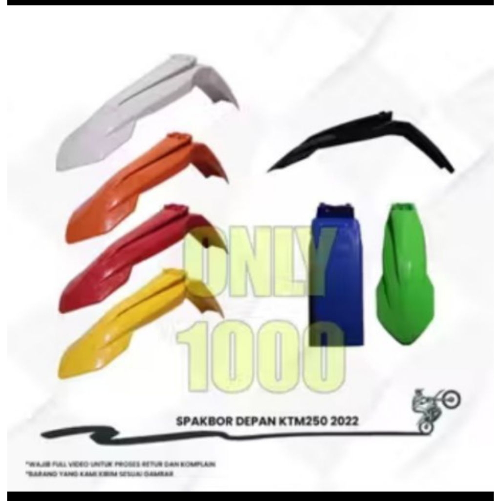 KTM250 2022 FRONT FENDER KTM 250/22 FRONT FENDER KTM250 2022 FRONT WING KTM250/22