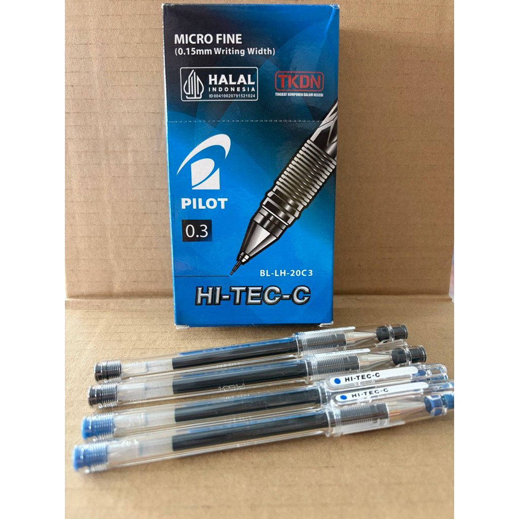 (1 DOZEN) ปากกา Pilot Hi-Tec-C 0.3มม