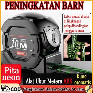 [Ready ya,COD] Penggaris Berteknologi Hitam Meteran Anti Karat Dengan Pita Pengukur Impor Menebal Penggaris Meteran Tukang Tahan Air 5 /7.5 /10 Meter Tahan Banting Meteran Pengukur Kelas Industri Presisi Tinggi Alat Ukur Meteran