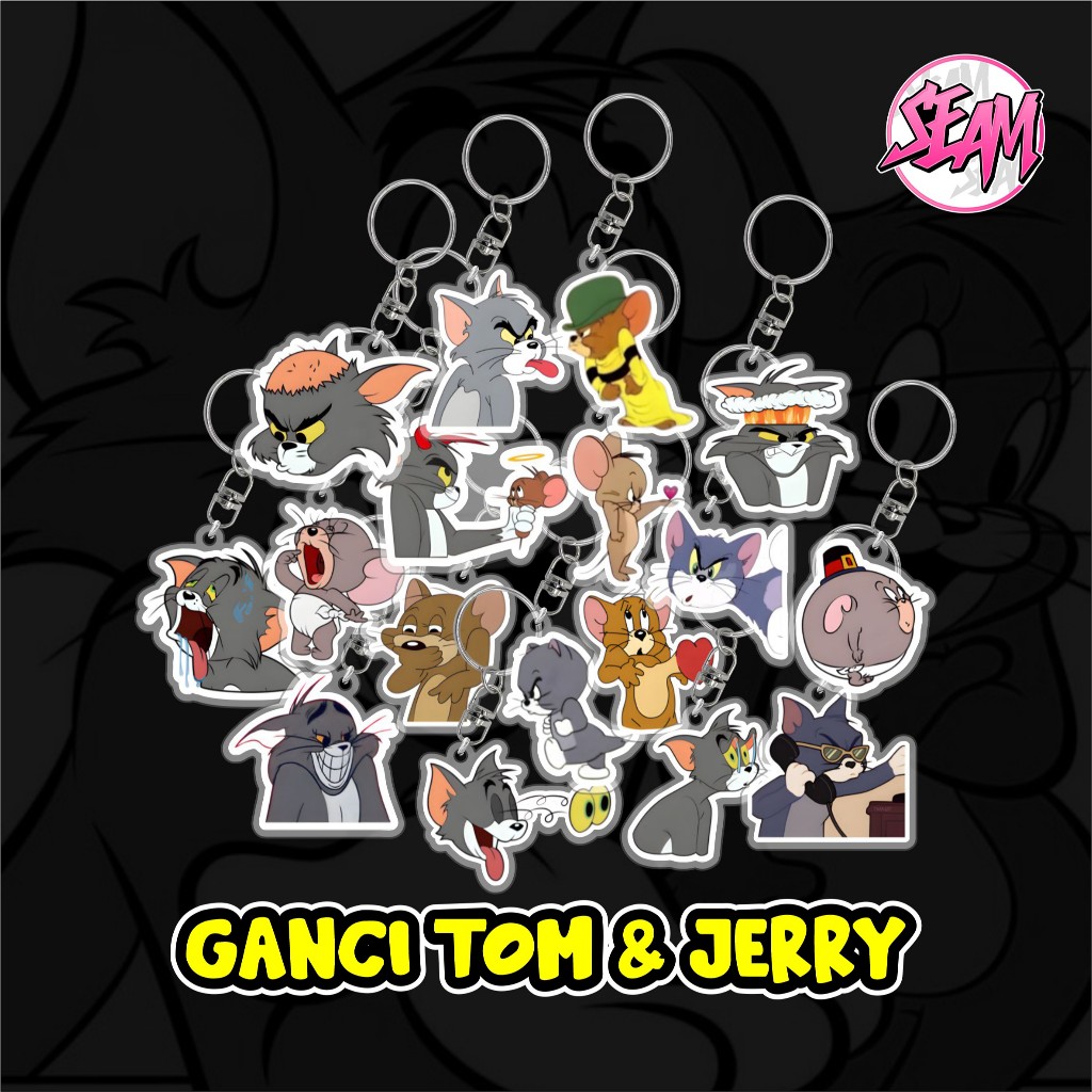 GUNDAN TOM AND JERRY KEYCHAIN CUTE TOM JERRY KEYCHAIN