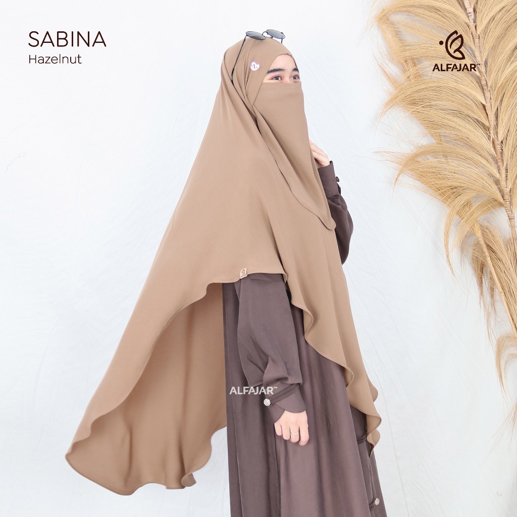 Alfajar - Khimar Bandana Khiban SABINA Maheen Material anti UV Free Veil Strap