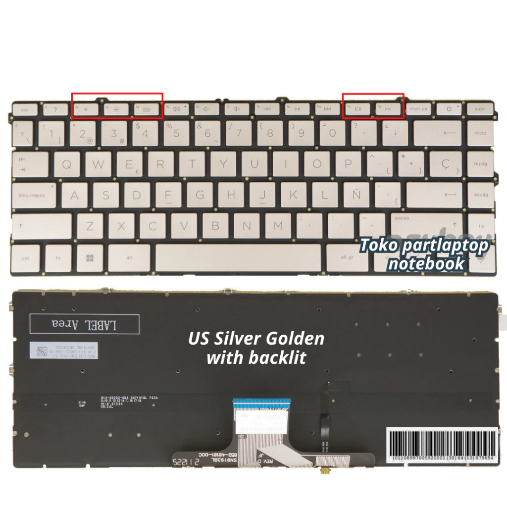 คีย์บอร์ด HP 14-em0033AU / 14-em0032au / 14-em0222AU / 14-em0019AU thumbnail 9