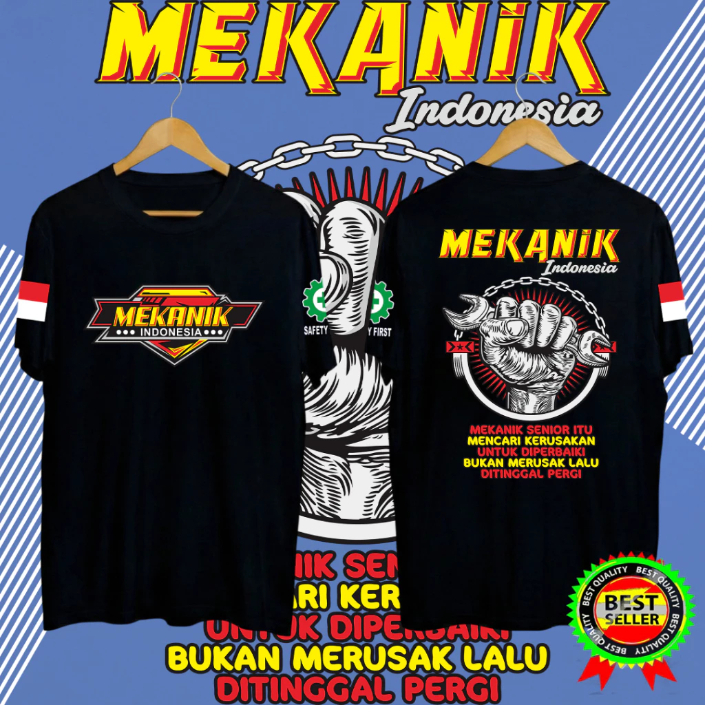 เสื้อยืด INDONESIAN SENIOR MECHANIC, เสื้อยืด INDONESIAN SENIOR MECHANIC สําหรับผู้ชายและผู้หญิง