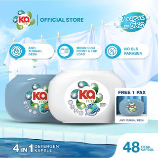 Ka Pod 4in1 Detergen Kapsul - Hard Pack isi 16pcs - Bebas SLS Paraben - Detergen Ramah Lingkungan