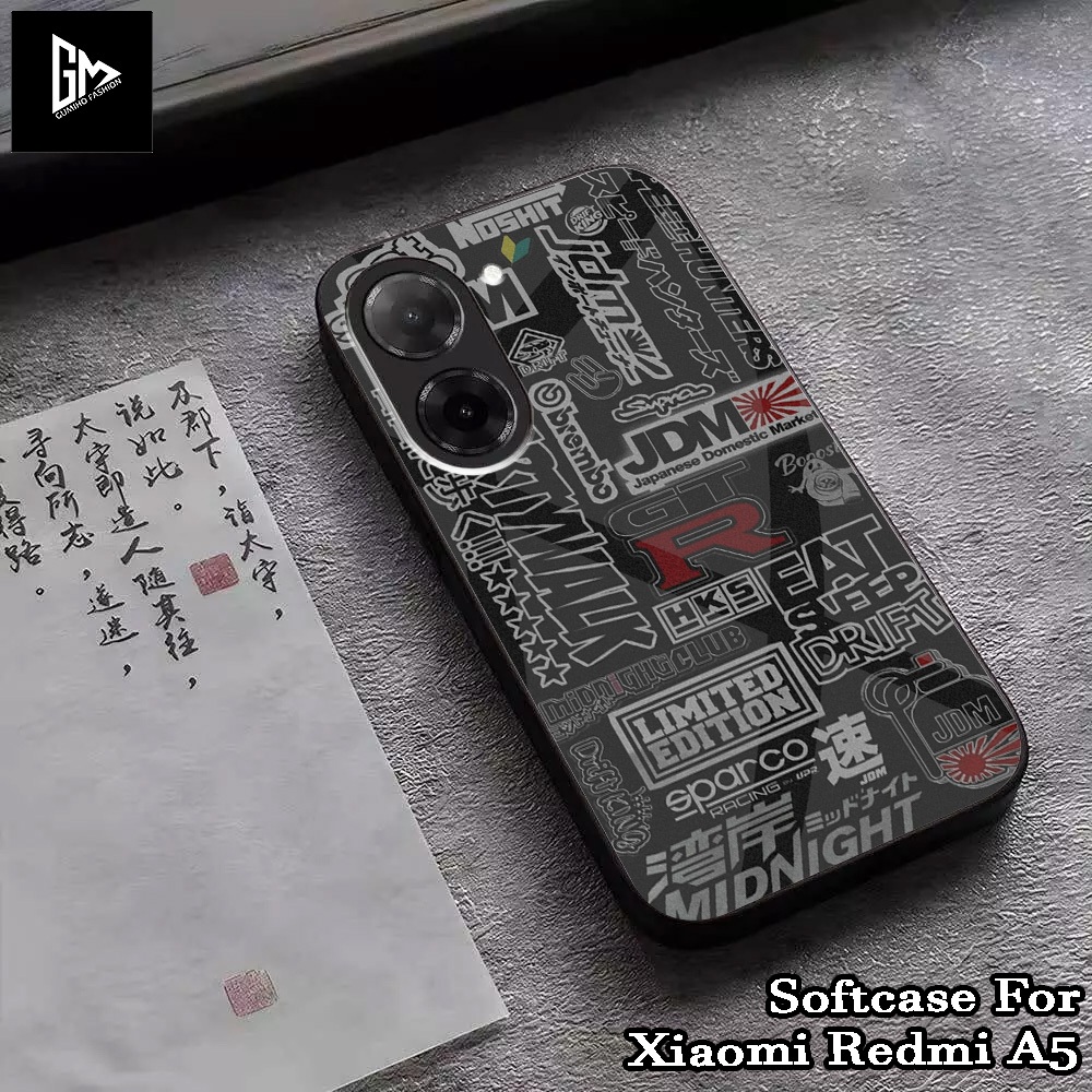 HP ( 0014) Softcase Glass Glossy สําหรับ Xiaomi Redmi 8/8A/8A Pro 9A 9C/10A 9T/M3 A1/A2 A3 A5/Poco C