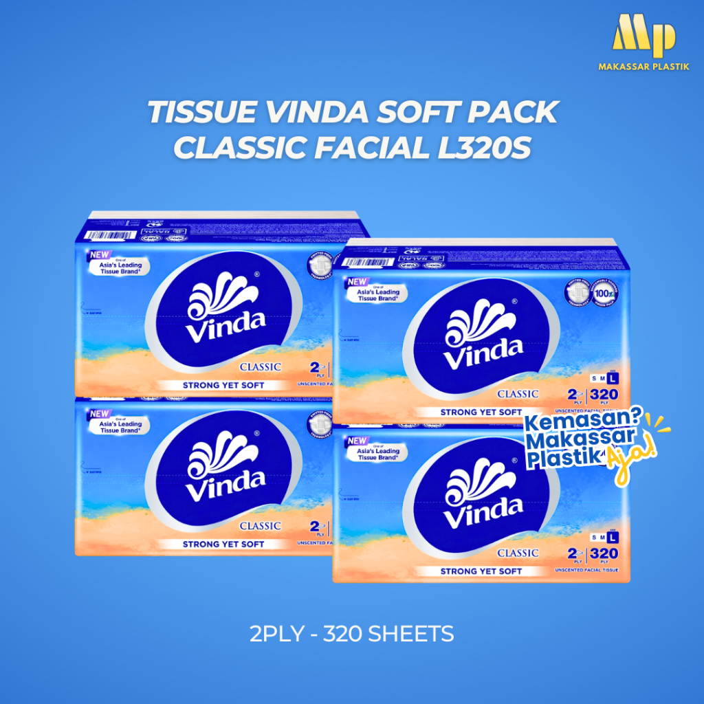 VINDA SOFT PACK CLASSIC FACIAL TISSUE L320S / FACIAL TISSUE / TISSUE