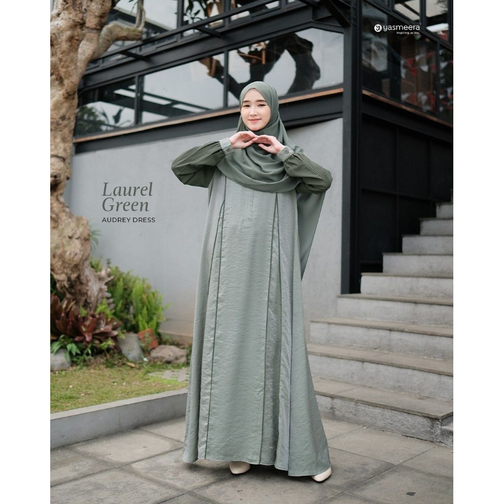 Audrey Dress Gamis Shimmer Silk Premium by Yasmeera