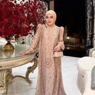 Shella Saukia Dress Choco Motif 10-SSW-0532
