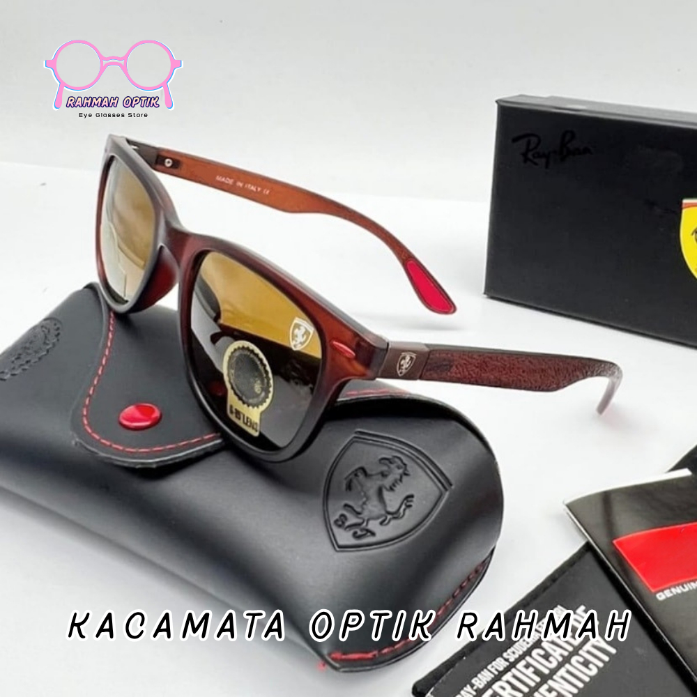 RY84N 4195 F3R4RI แว่นกันแดดสําหรับผู้ชายและผู้หญิงแฟชั่นแว่นตากันแดดออกแบบทันสมัยป้องกันรังสียูวีแล
