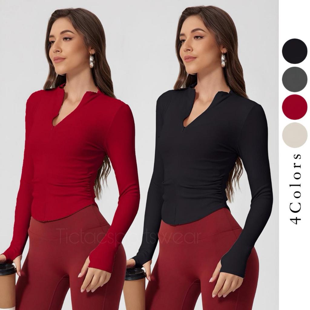 CALLIOPE OUTER LONG SLEEVE / WOMENS YOGA PILATES GYM SPORTS OUTER TOP