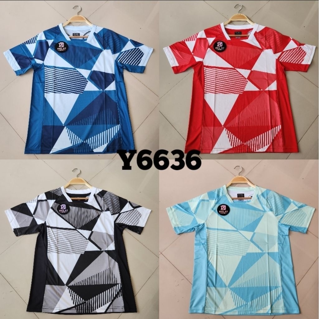 Y6636 เสื้อยืดแบดมินตัน ชุดกีฬาแบดมินตัน
