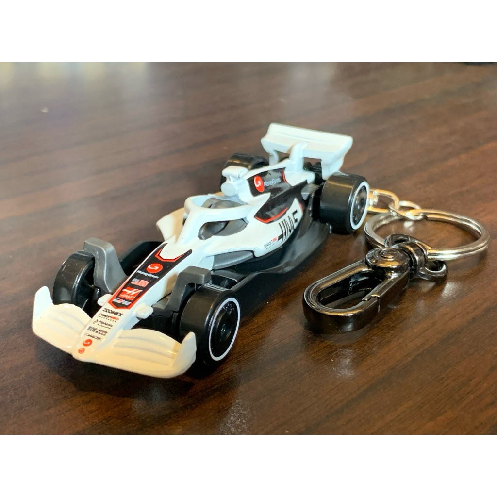 GANTUNGAN Hot Wheels MONEYGRAM HAAS F1 Team Keychain - สูตร 1 ทีม - Hotwheels Custom Keychain - หลวม