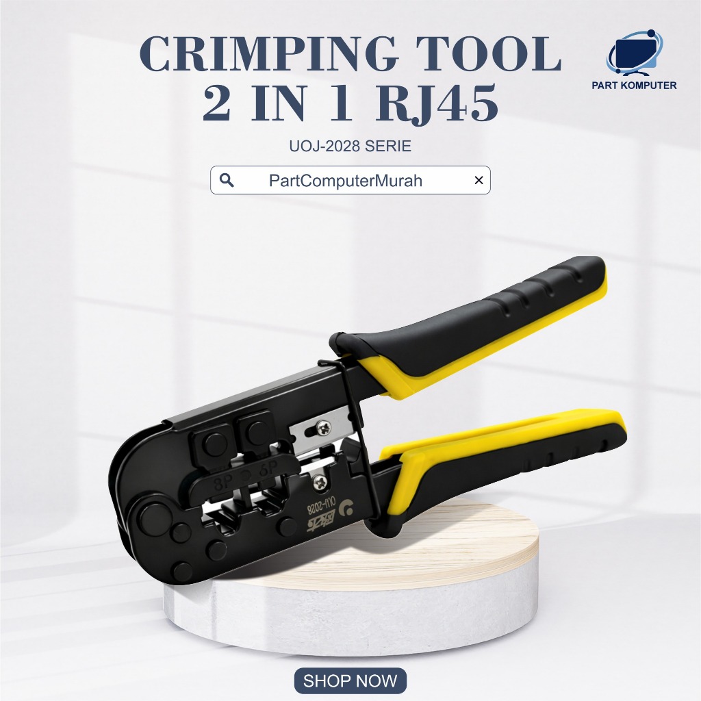RJ45 2 หลุม CRIMPING PLIERS CRIMPING เครื่องมือ/เครื่องมือโค้ง RJ45 RJ11 OUJ-2028