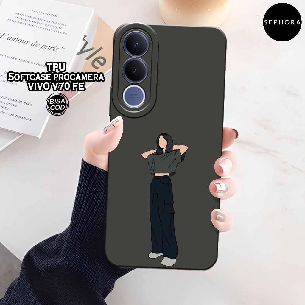 เคส HP ล่าสุด VIVO V70 FE 2026 - เคสแฟชั่นสตรี - เคส VIVO V70 FE 2026 Softcase - เคสกล้อง Pro - เคส 
