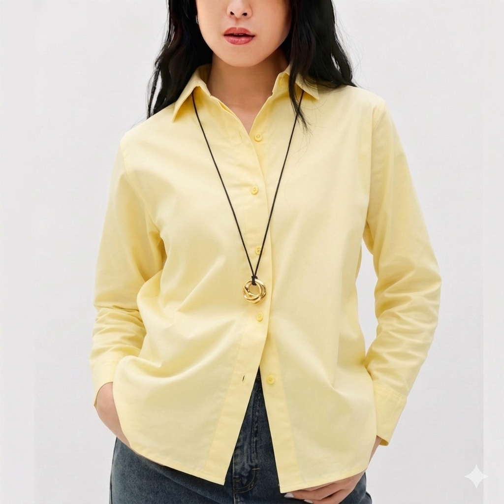KEMEJA Aina Shirt Loose Fit Shirt - เสื้อทํางานผู้หญิง