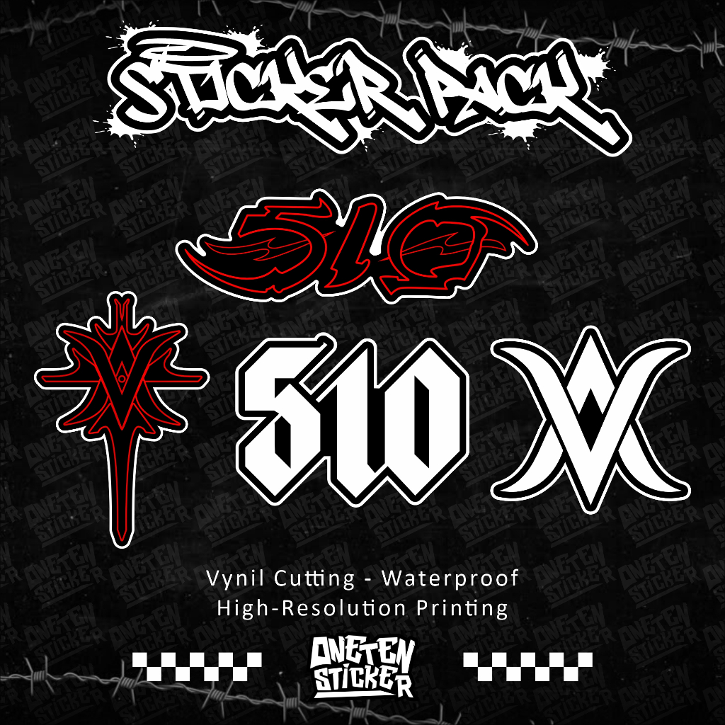 สติ๊กเกอร์ BAND 510 เคลือบไวนิลกันน้ํา | สติ๊กเกอร์หนึ่งสิบ