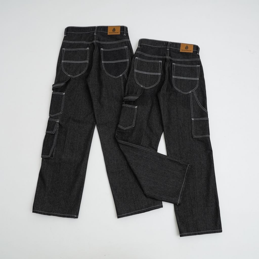 กางเกงช่างไม้ Wadarkum - Urban Denim Cargo - กางเกง Oversize