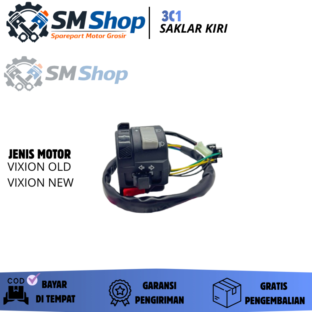 3C1 LEFT SWITCH VISION NEW / OLD / LEFT SWITCH VISION / LEFT HOLDER VIXION