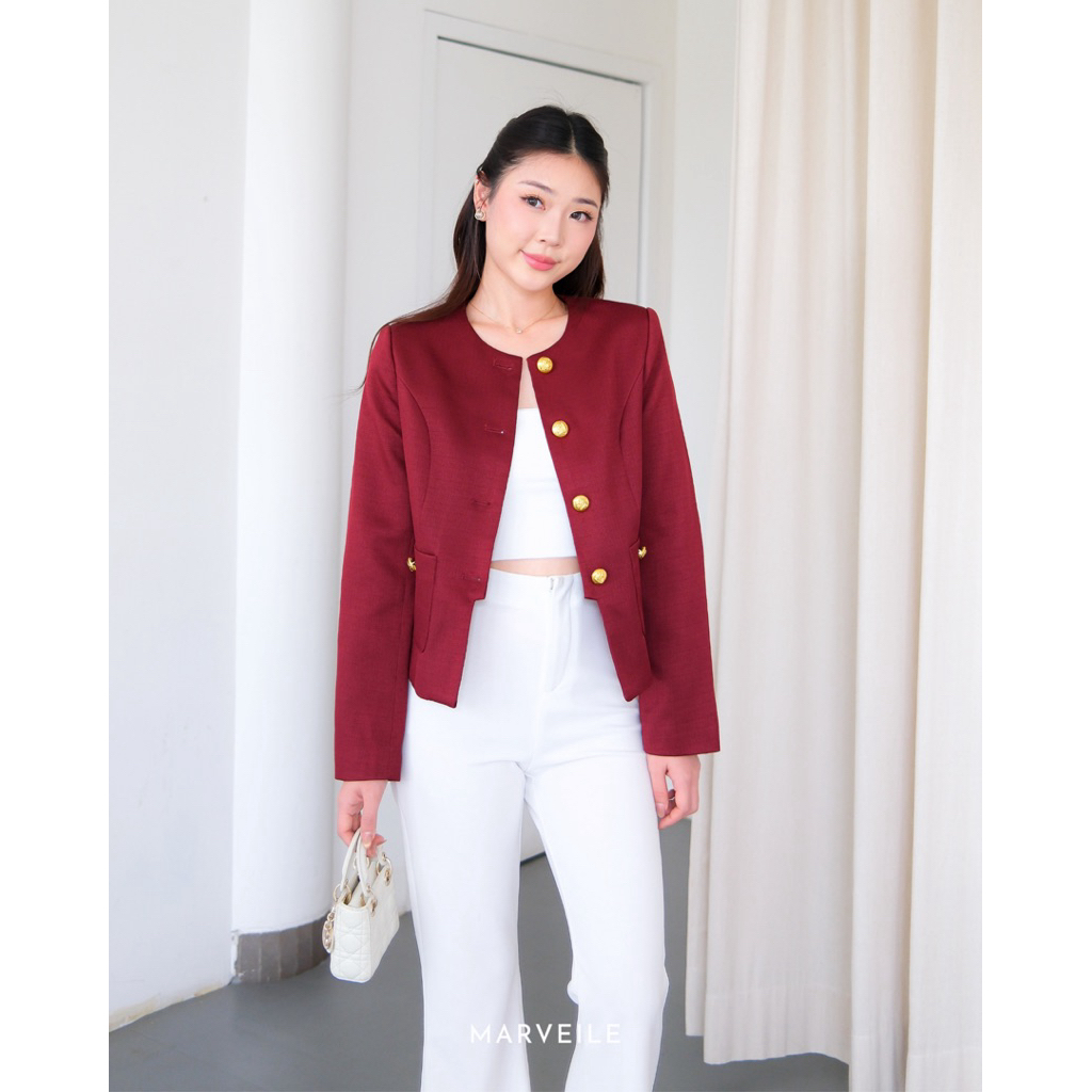[Marveile] Hailey Top Blazer / Womens Blazer Top