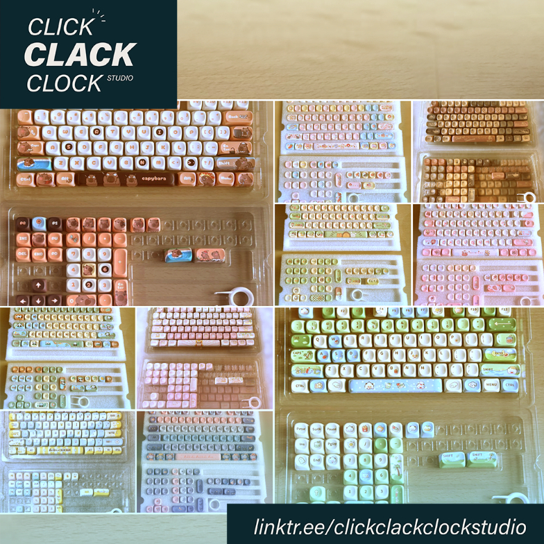 MOA / MCA Keycaps Assorted MOA like - คีย์บอร์ดเชิงกลปุ่มกดน่ารักน่ารัก
