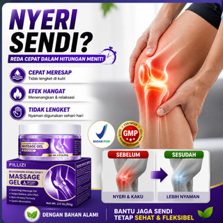 BPOM FILLIZI Krim Kolagen Sendi - Perawatan Harian Area Sendi, Bahan Lembut Meningkatkan Kenyamanan Sendi