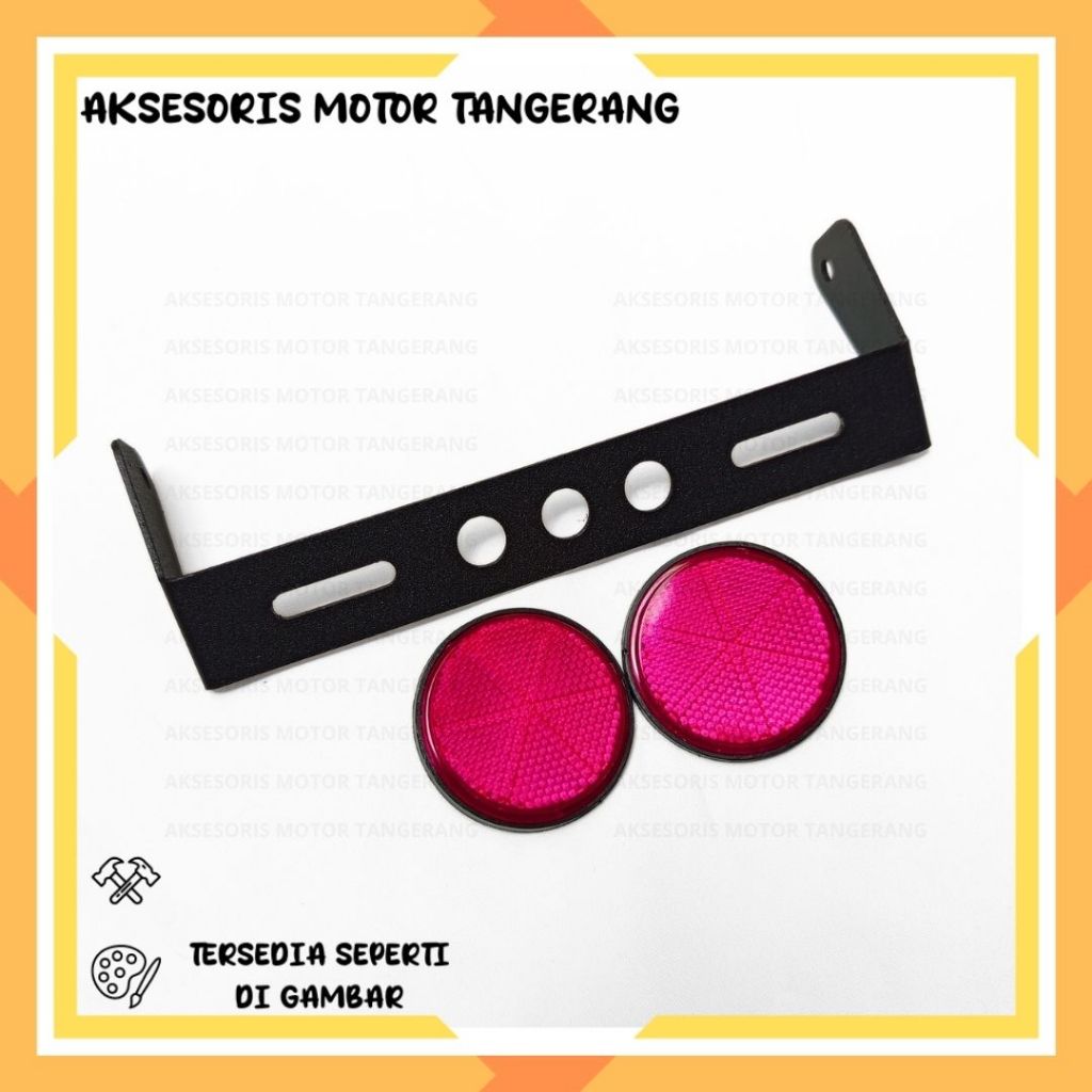 MATA REAR FALCON LOCATION PLATE MOUNTING BRACKET WITH CAT EYE SET หลากหลาย