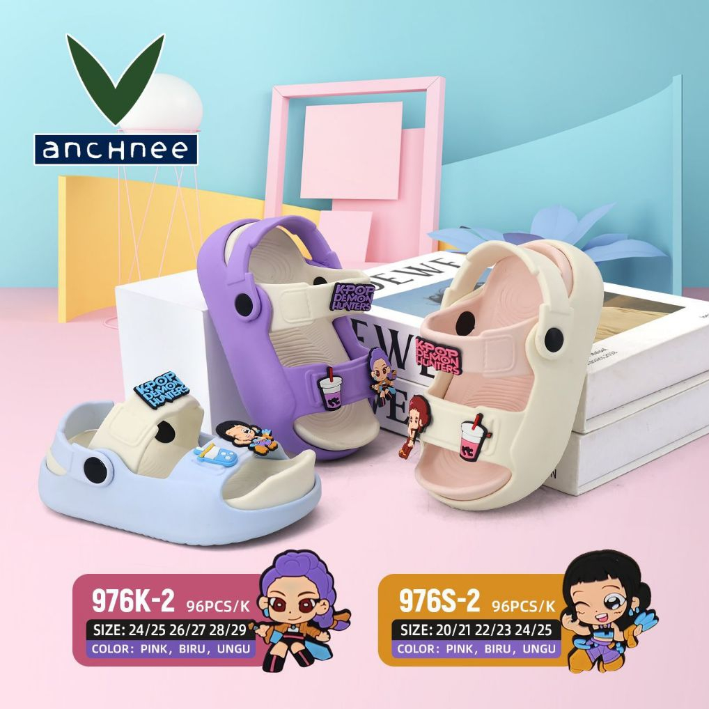 รองเท้าแตะทูโทนเด็กผู้หญิง (776K/S-2) K-Pop Back Strap Vanchnee Brand Size 20/29