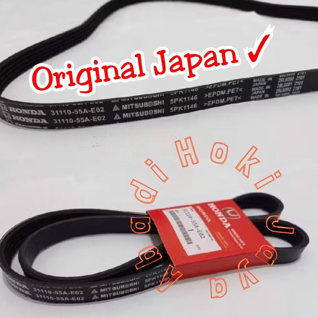 สายพานพัดลม Fanbelt V-Belt Honda Jazz RS GK5 Gk 5 HRV HR-V 1.5 1500cc City GM6 1.5 1500cc Original J