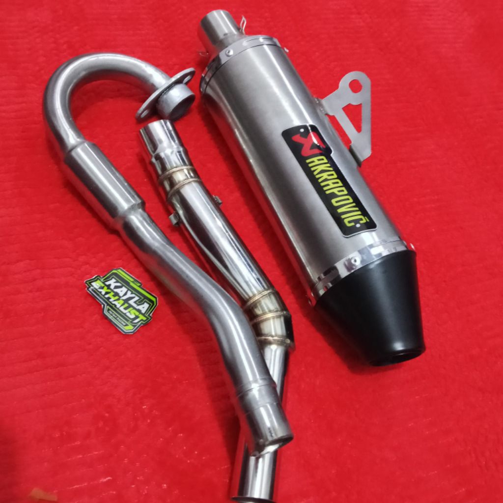 ท่อไอเสียแข่ง AKRAPOVIC 1 ชุด OPENPIPE สําหรับ klx150 crf150 wr155 ksr110 wr155 xr150 xr200 xtz125 m