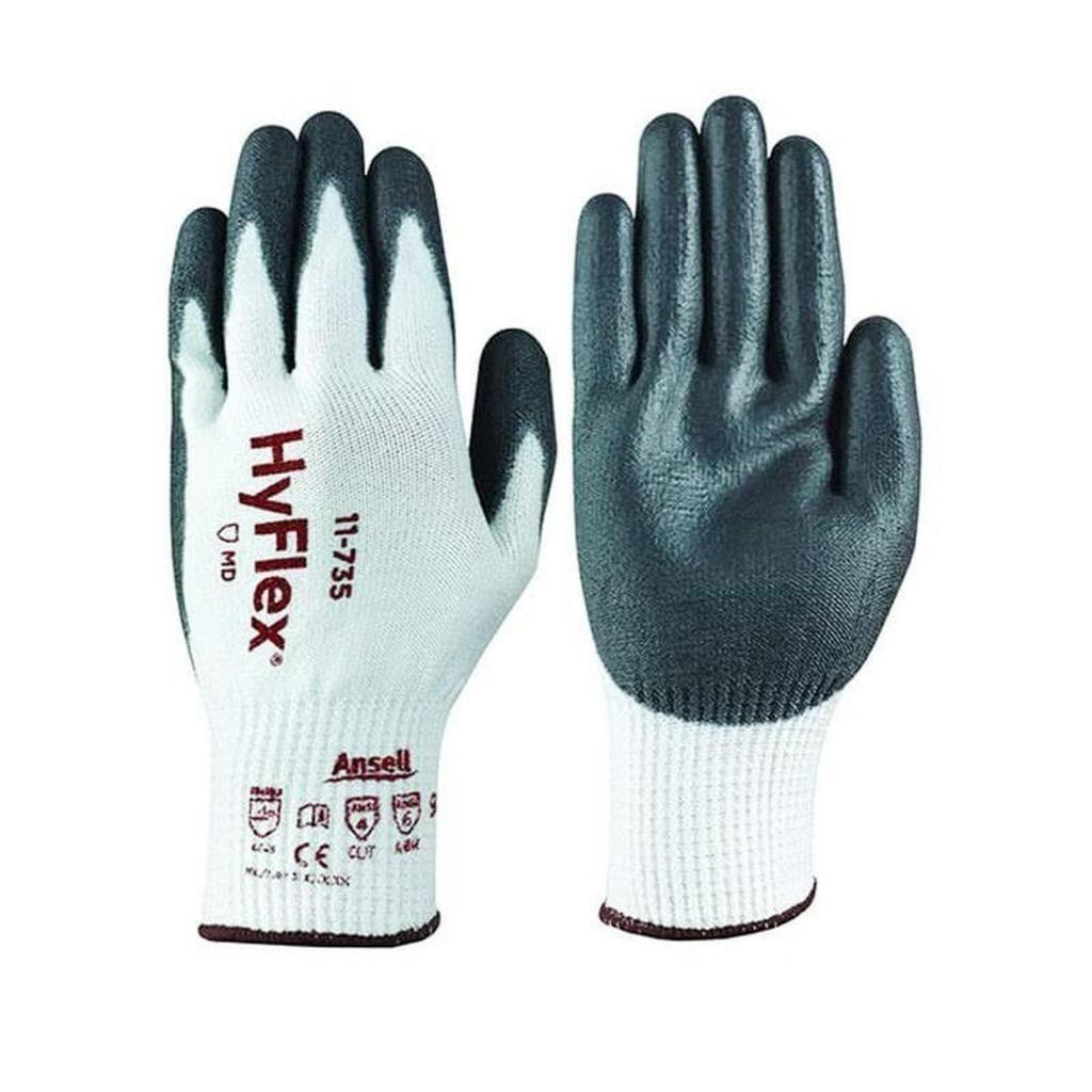 ถุงมือนิรภัย Ansell HyFlex 11-735