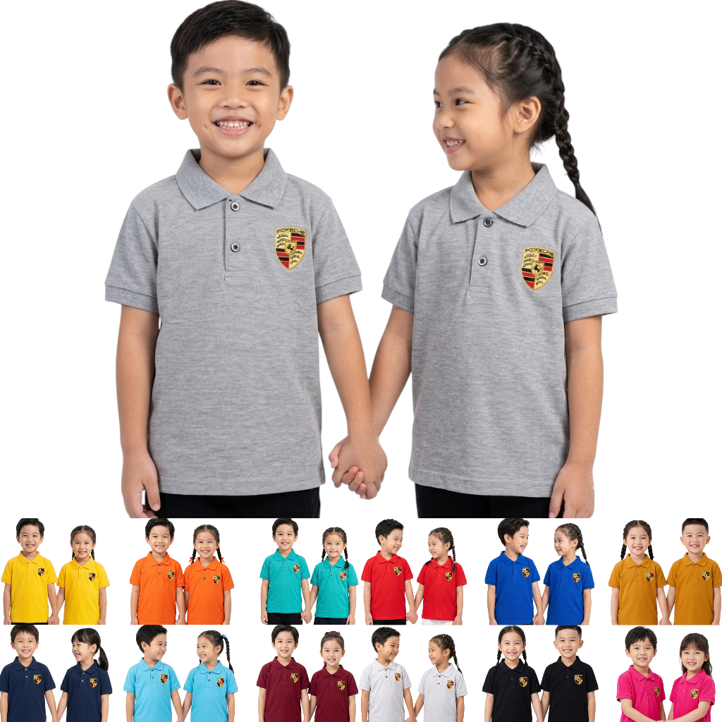 C&Ckids-เสื้อโปโลเด็ก/เสื้อโปโลเด็ก/เสื้อคอปกเด็ก/DTF LOGO (2-10 ปี) unisex