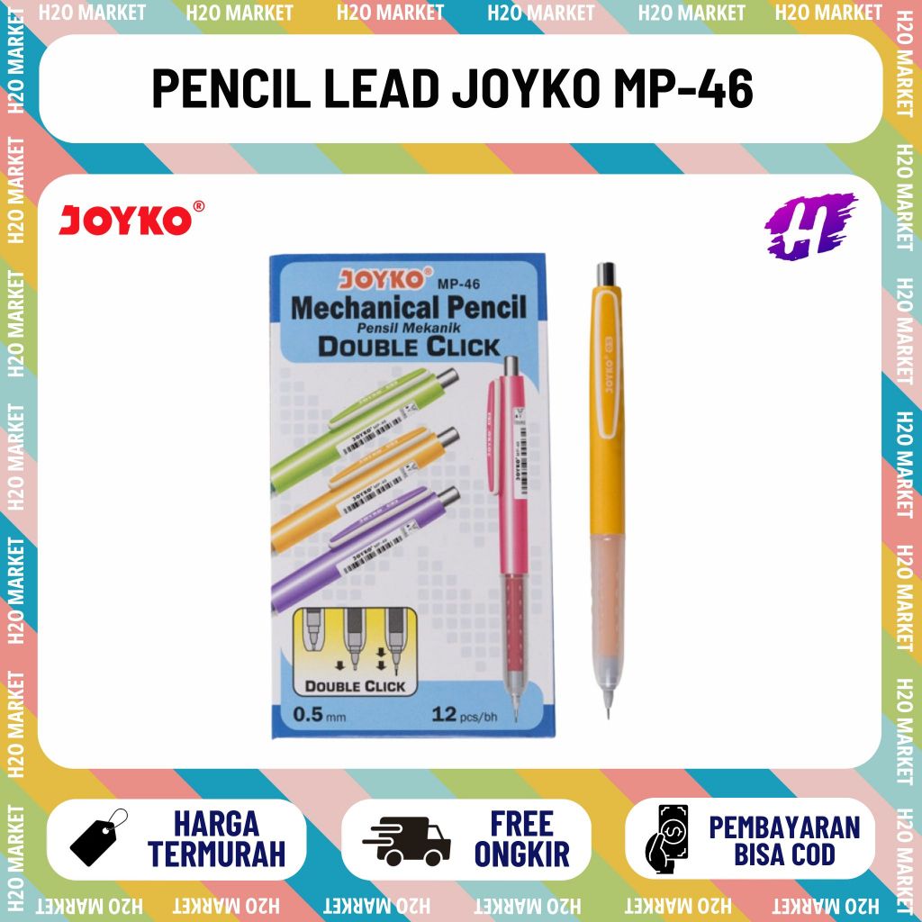 [H2O] JOYKO MP-46 DOUBLE CLICK MECHANICAL PENCIL 0.5MM (1 ชิ้น)