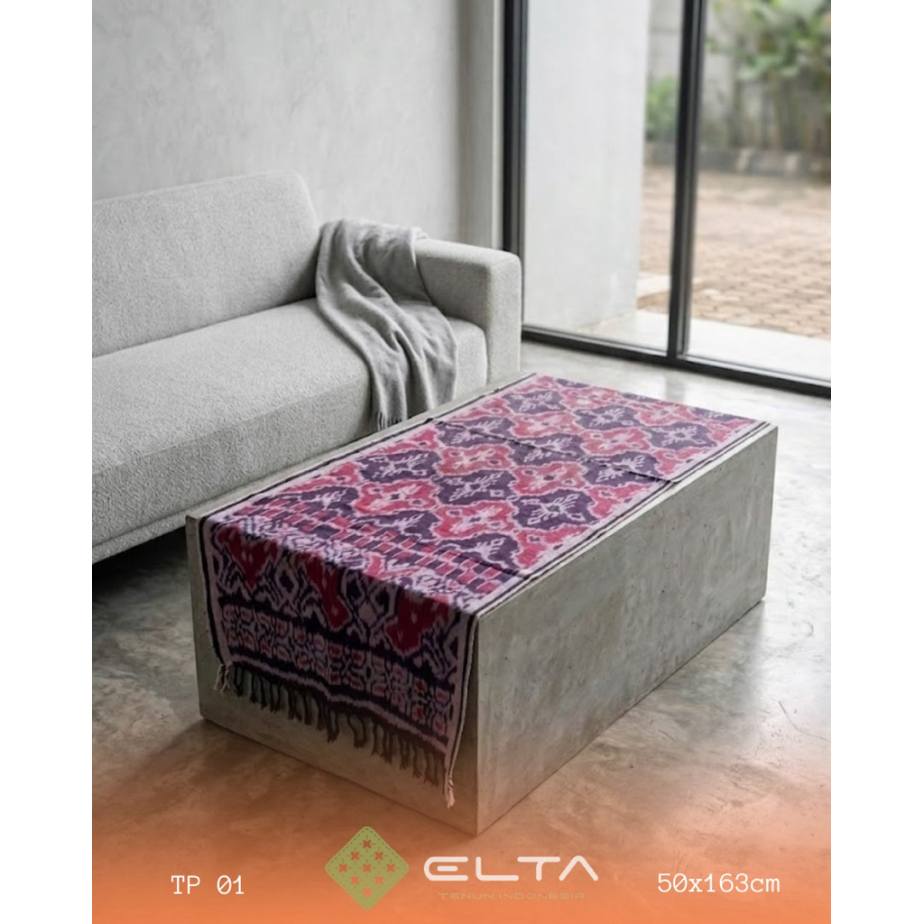 ELTA TENUN Elta ผ้าปูโต๊ะทอ Premium Motif 163x50cm | Aesthetic Home Decor Elegant & Simple