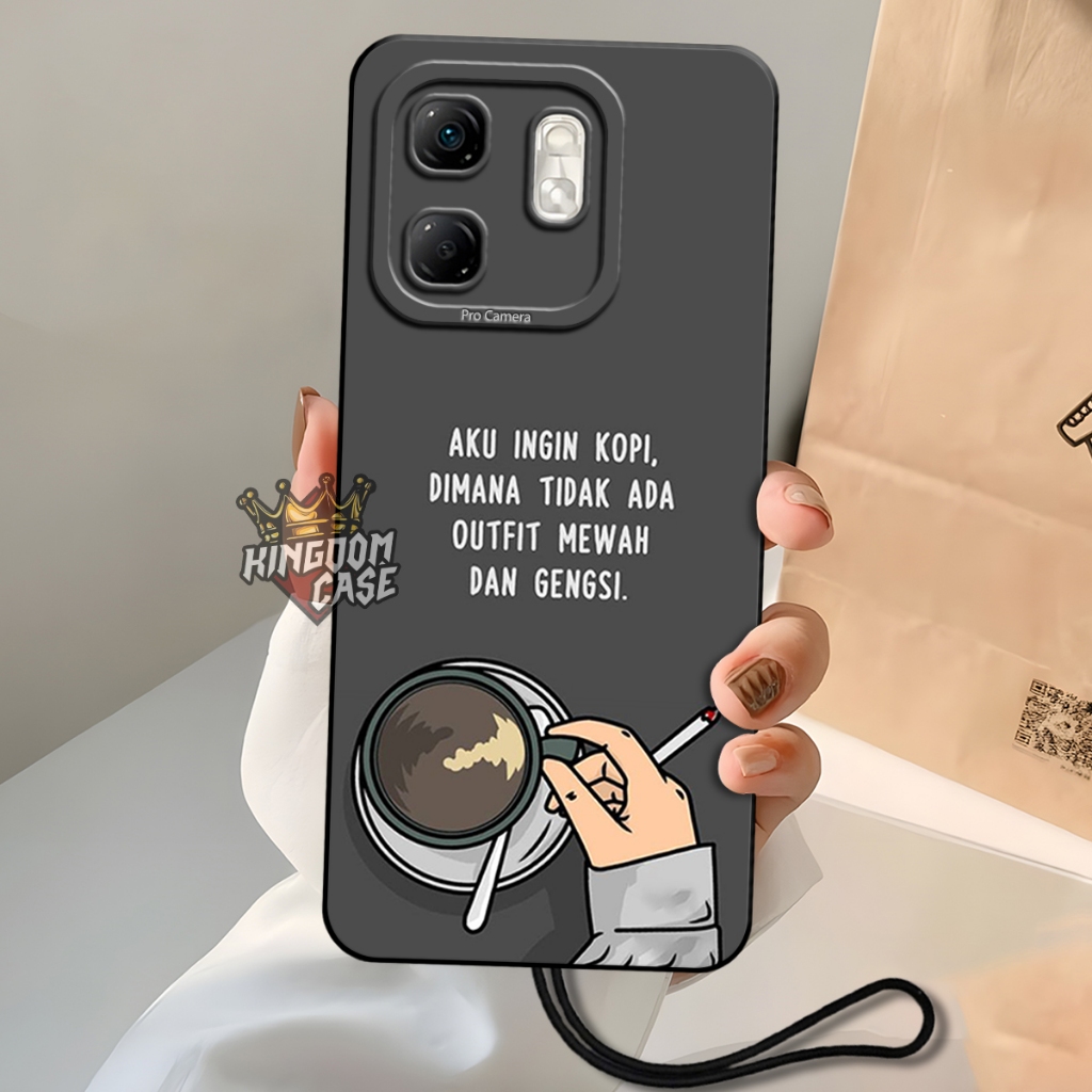 เคส HP GANTUNGAN INFINIX HOT 50i/SMART 9 ฟรี ไม้แขวนเสื้อล่าสุด 2025 | Cool Case - Softcase Protecti