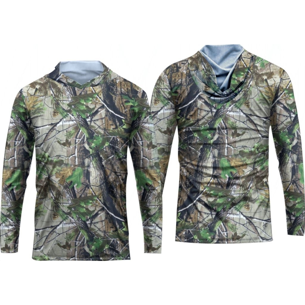 เสื้อผ้าล่าสัตว์ camo jersey วัสดุ camo Premium
