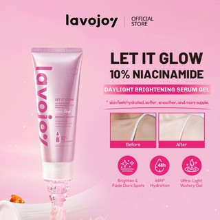 [BARU] Lavojoy Let It Glow 10% Niacinamide Daylight Brightening Serum Gel Serene Blush | Ultra-light watery gel serum enriched |10% Niacinamide, Kakadu-Glutathione, and a blend of 10 Vita-Skinfood Extracts
