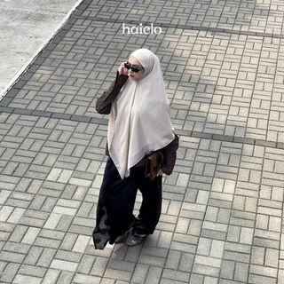 HAICLO Khiban Orchid | Khimar Bandana Syar'i | Khiban French Square | Hijab Ceruty Babydoll